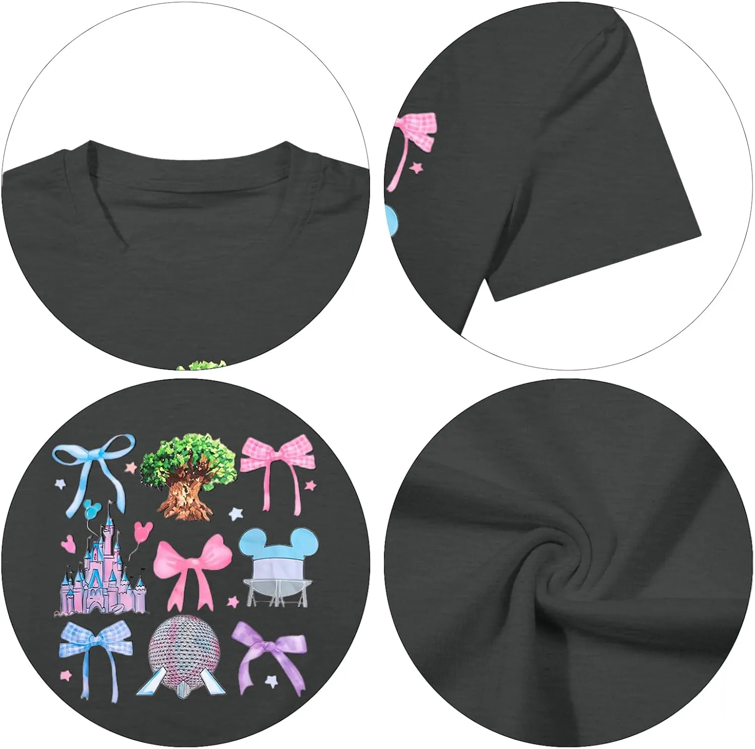 Magical Shirt for Women Magic Kingdom Shirts Castle Graphic T Shirt Family Vacation Tee Casual Holiday Tops