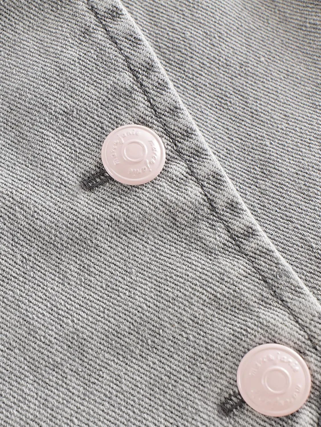 marc & janie Girls Denim V Neck Vest Vintage Button Down Tank Jacket Sleeveless Soft Tops 241359