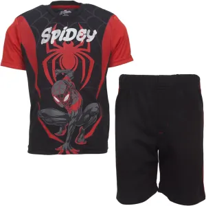 Marvel Avengers Captain America Iron Man Venom Hulk Cosplay Athletic T-Shirt and Shorts Outfit Set Toddler to Little Kid