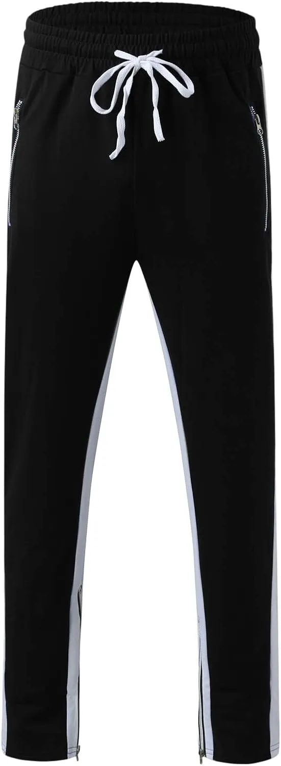 Mens Autumn Winter Cargo Joggers Stretch Pants Casual Twill Cotton Elastic Drawstring Outdoor Hiking Sweatpants