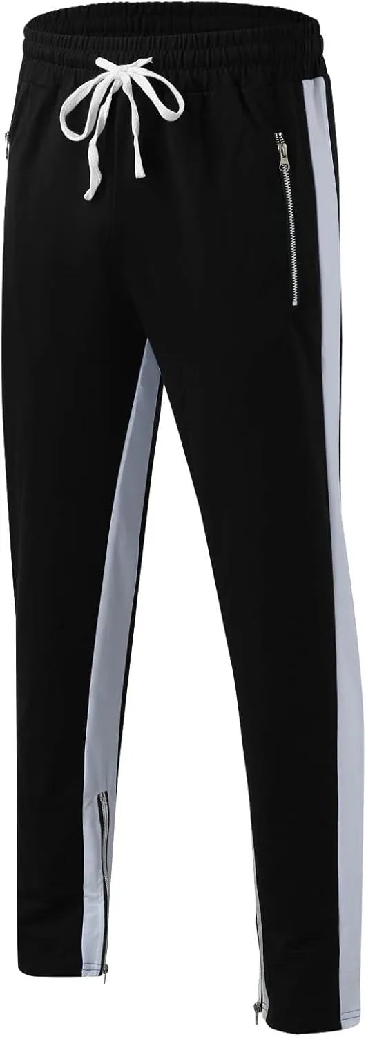 Mens Autumn Winter Cargo Joggers Stretch Pants Casual Twill Cotton Elastic Drawstring Outdoor Hiking Sweatpants