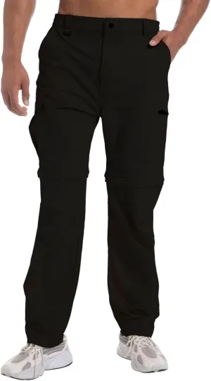 Mens Outdoor Hiking Pants Convertible Lightweight Water Resistant Quick Dry Zip Off Fishing Travel Camping Tactical Pants