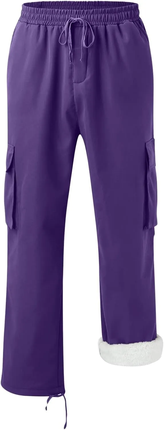 Mens Sweatpants with Pockets with Pockets Fleece Cargo Sweatpants Streetwear Hip Hop Pants Cargo Pants Joggers Casual