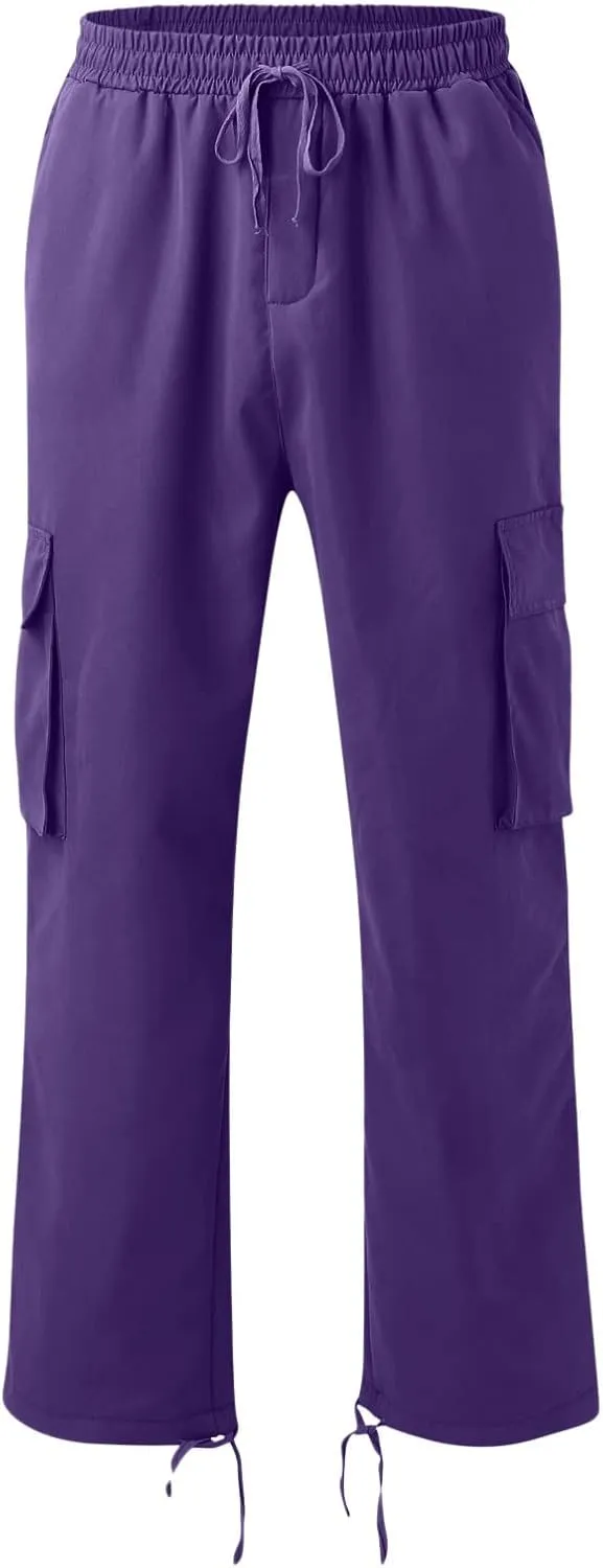 Mens Sweatpants with Pockets with Pockets Fleece Cargo Sweatpants Streetwear Hip Hop Pants Cargo Pants Joggers Casual