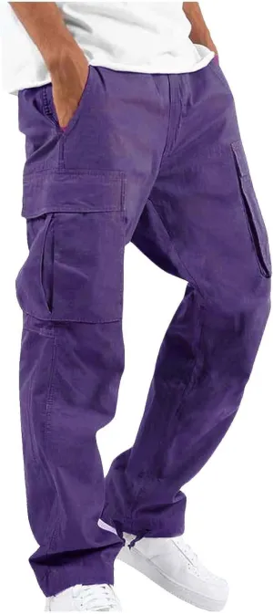 Mens Sweatpants with Pockets with Pockets Fleece Cargo Sweatpants Streetwear Hip Hop Pants Cargo Pants Joggers Casual