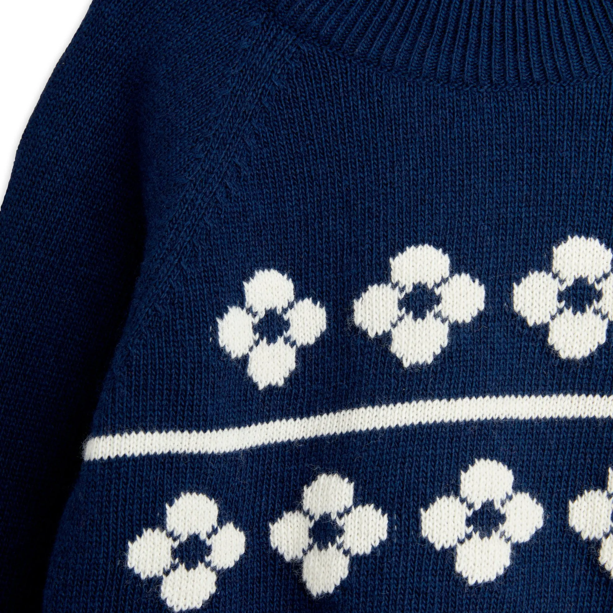 MINI RODINI Retro Flowers Knit Sweater