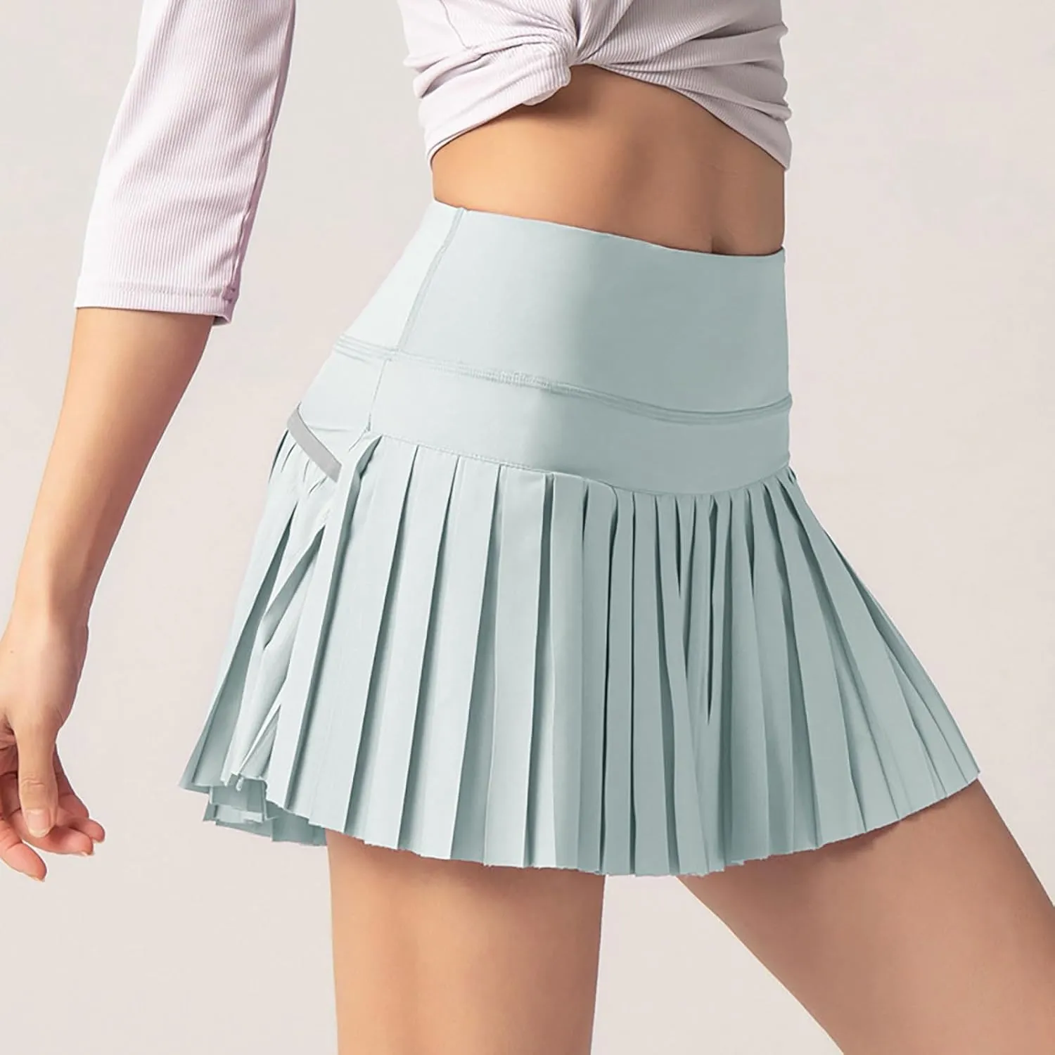 Mini Skorts for Women Trendy Pleated Flowy Workout Summer High Waisted Skirts Cute Skater Tennis Skirt Sport Dress