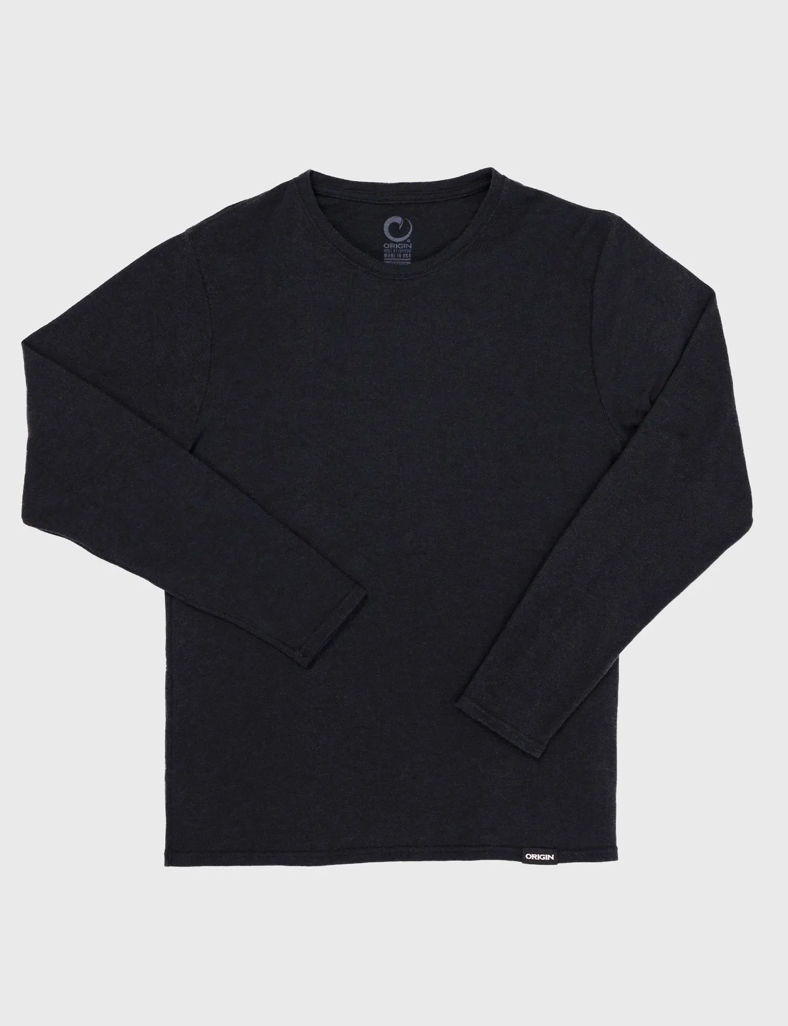 ORIGIN NANO WOOL CREW LS SOLID - RETIRED STYLE