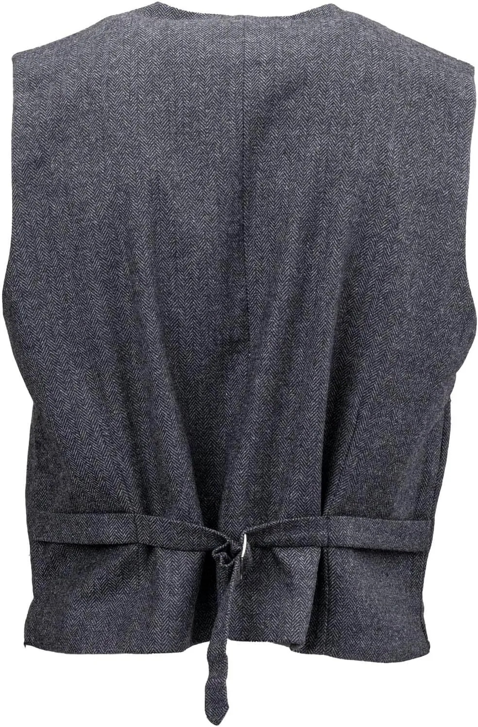 OUTBACK TRADING Men's Jessie Vest | Lightweight Button Down Wool Western Outdoor Vest with Adjustable Back Slide Belt