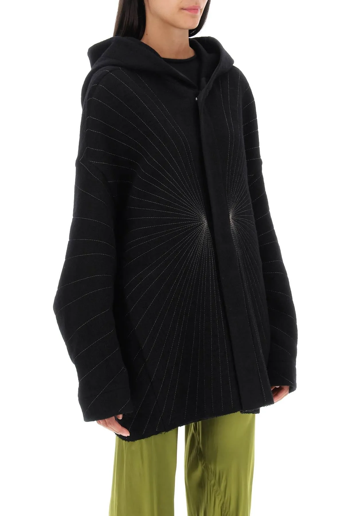 'peter' coat with radiance embroidery