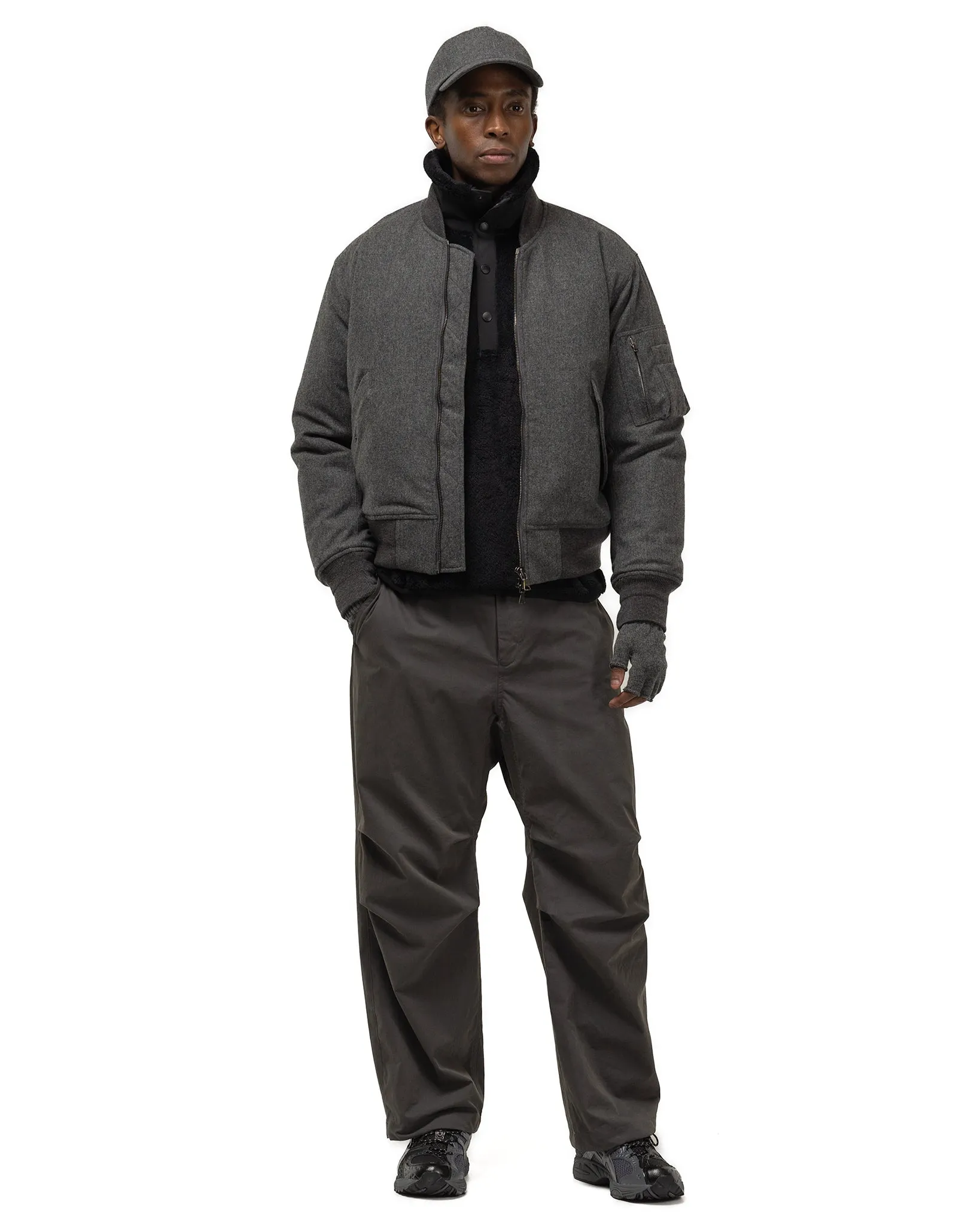 Pilot Jacket - Loro Piana Storm System Wool Ash / Primaloft