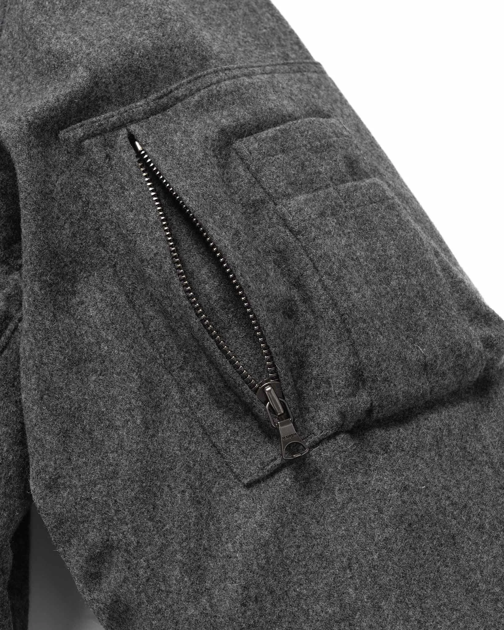 Pilot Jacket - Loro Piana Storm System Wool Ash / Primaloft