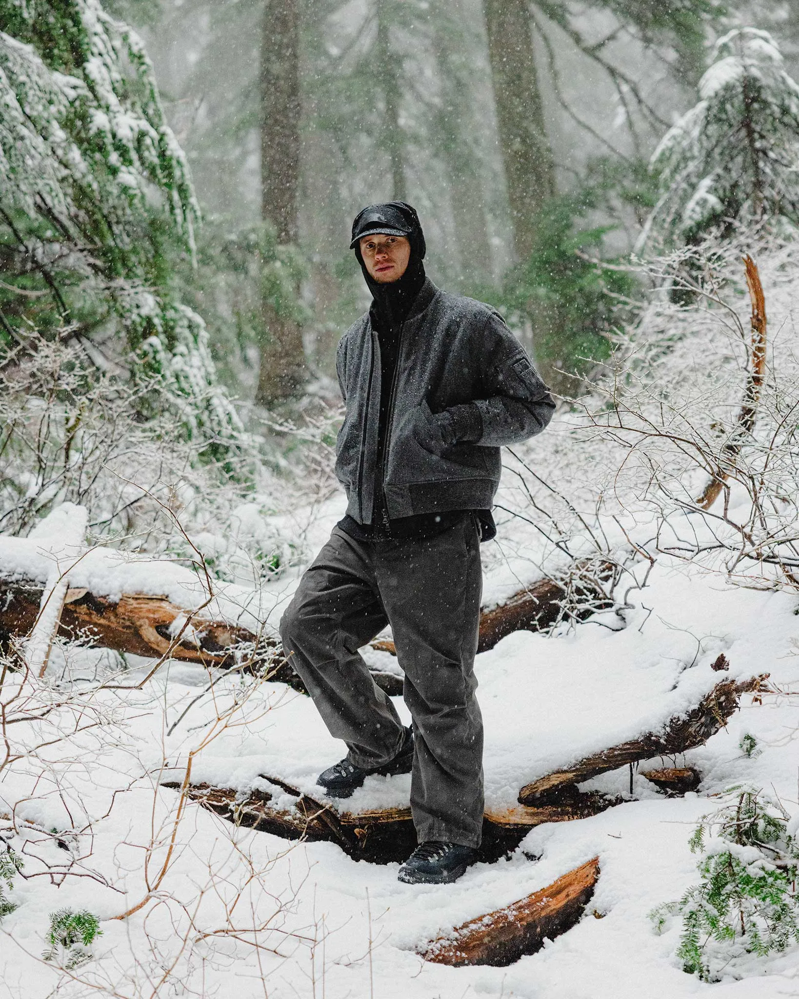 Pilot Jacket - Loro Piana Storm System Wool Ash / Primaloft