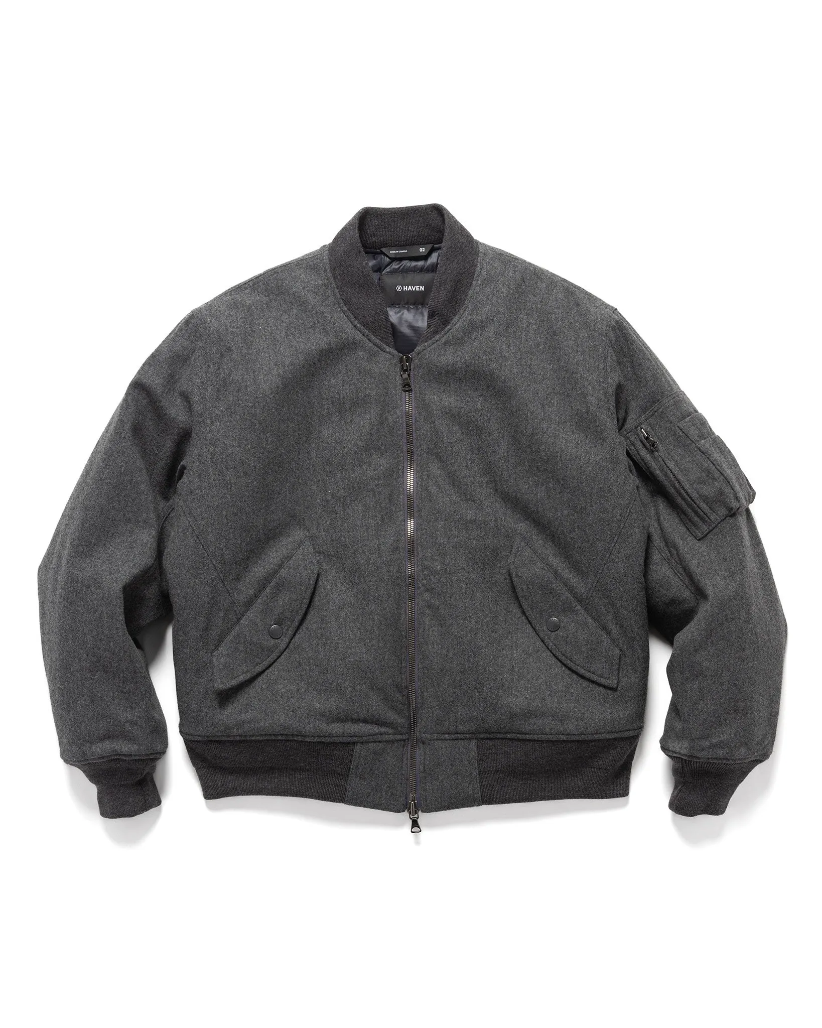 Pilot Jacket - Loro Piana Storm System Wool Ash / Primaloft