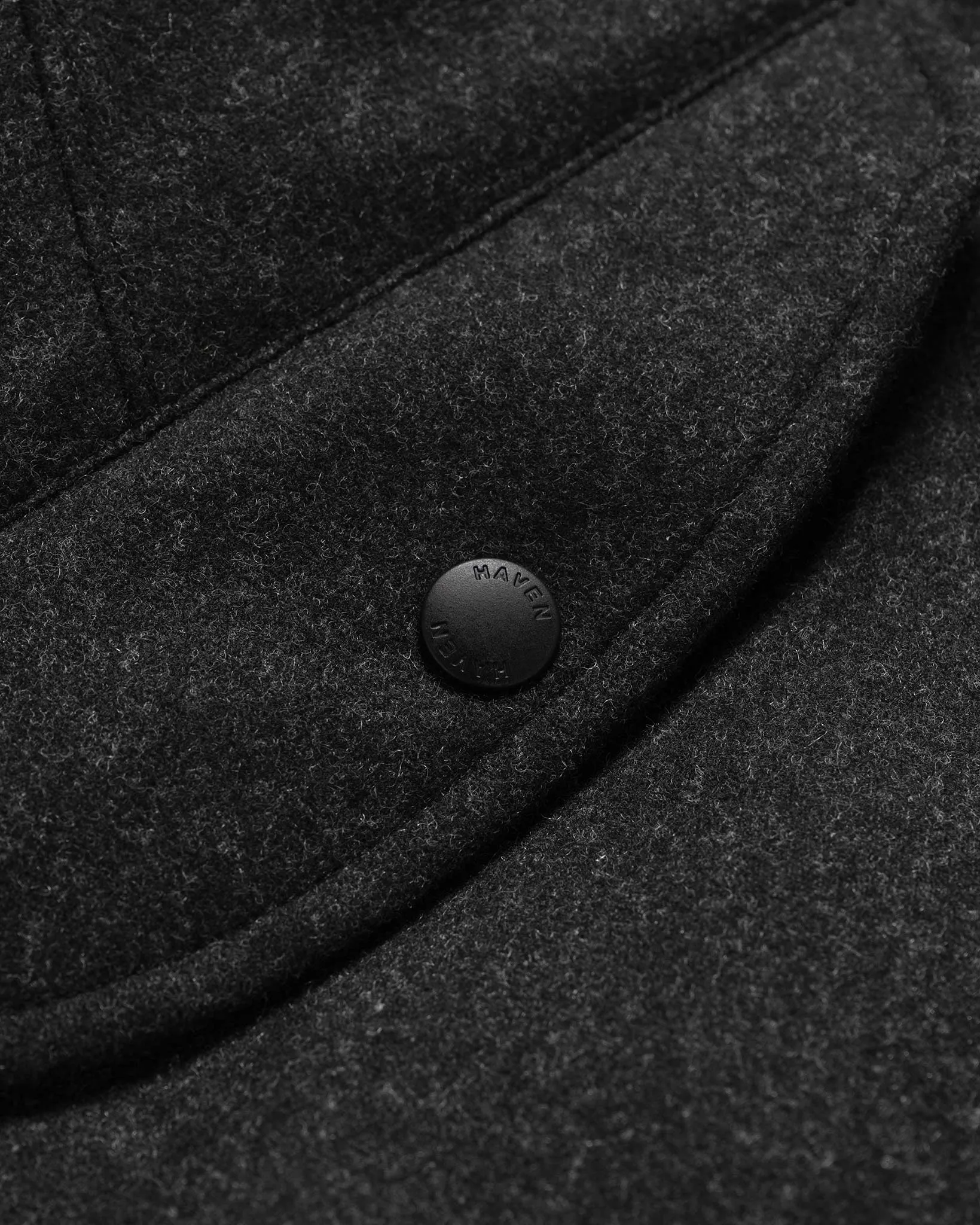 Pilot Jacket - Loro Piana Storm System Wool Charcoal / Primaloft