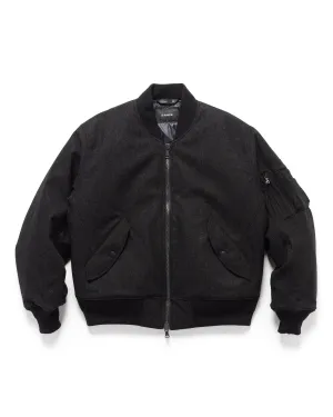 Pilot Jacket - Loro Piana Storm System Wool Charcoal / Primaloft