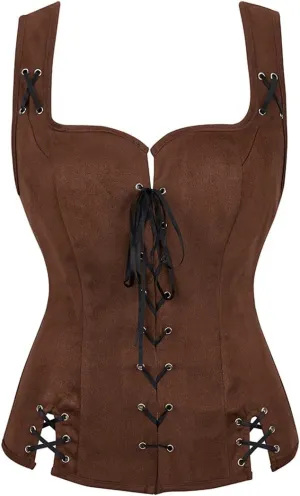 Pirate Renaissance Costumes for Women Steampunk Pirate Vest Viking Costume Bodice