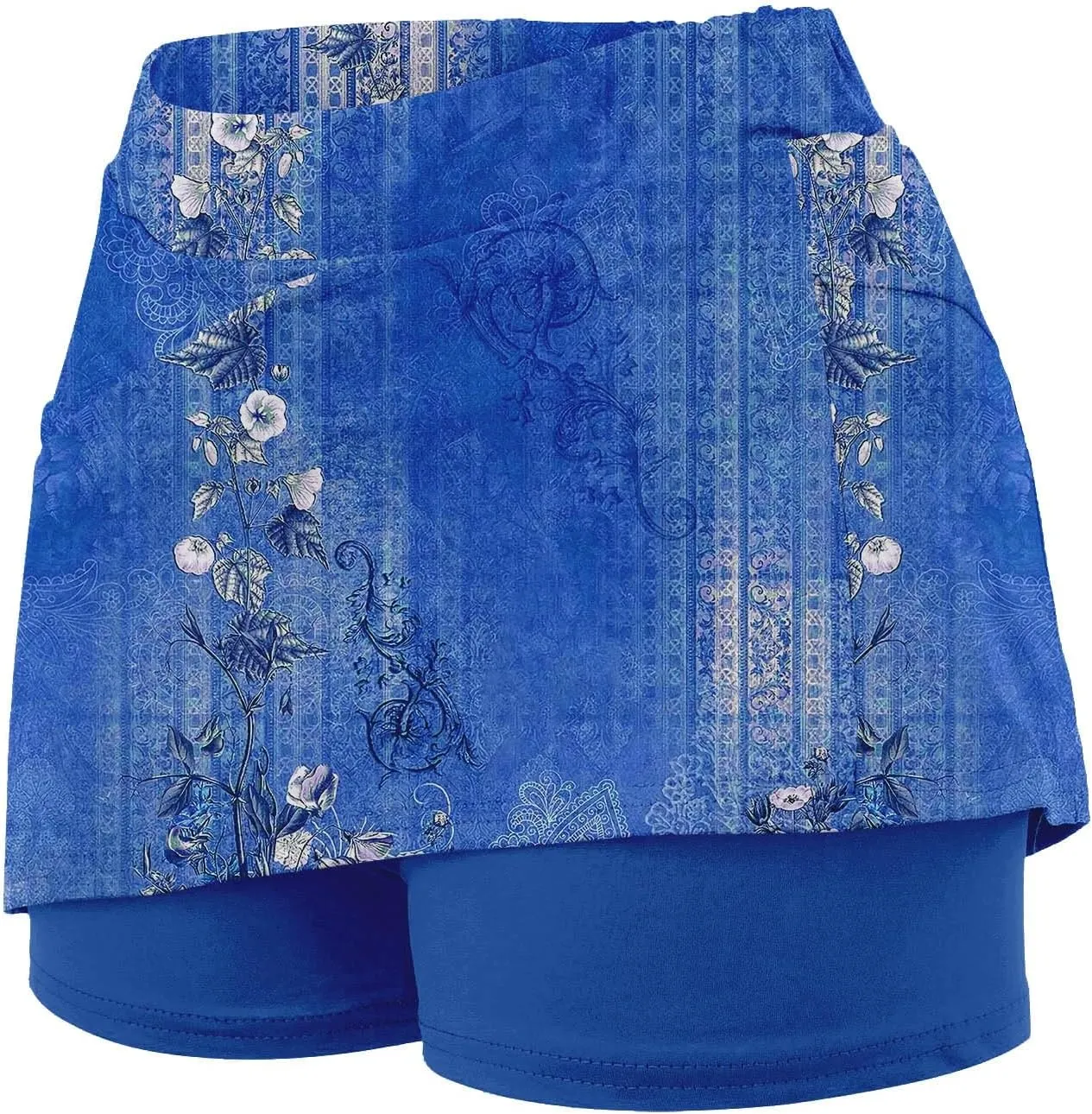 Plus Size Athletic Skorts for Women Summer Tummy Control Outfits High Waist Hiking Casual Fittted Skirt with Pockets