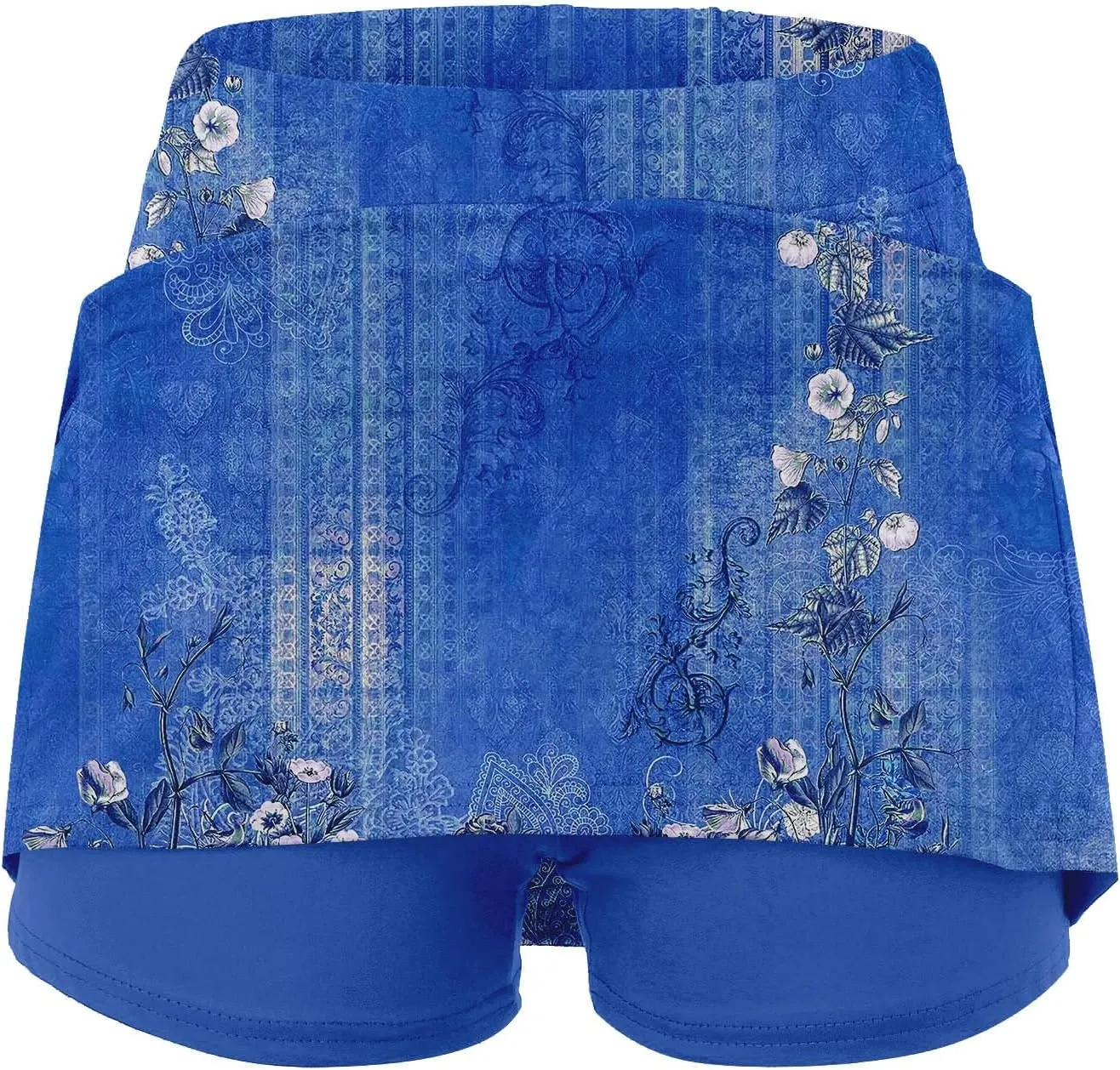 Plus Size Athletic Skorts for Women Summer Tummy Control Outfits High Waist Hiking Casual Fittted Skirt with Pockets