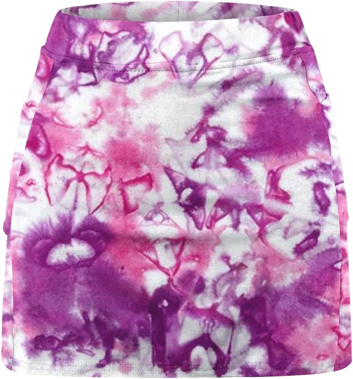 Plus Size Skorts for Curvy Women Summer Tummy Control Athletic Short High Waist Loose Casual Outfits with Pockets