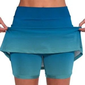 Plus Size Skorts for Women High Waisted Athletic Tennis Tummy Control Golf Skirts with Shorts Pockets Biker Shorts
