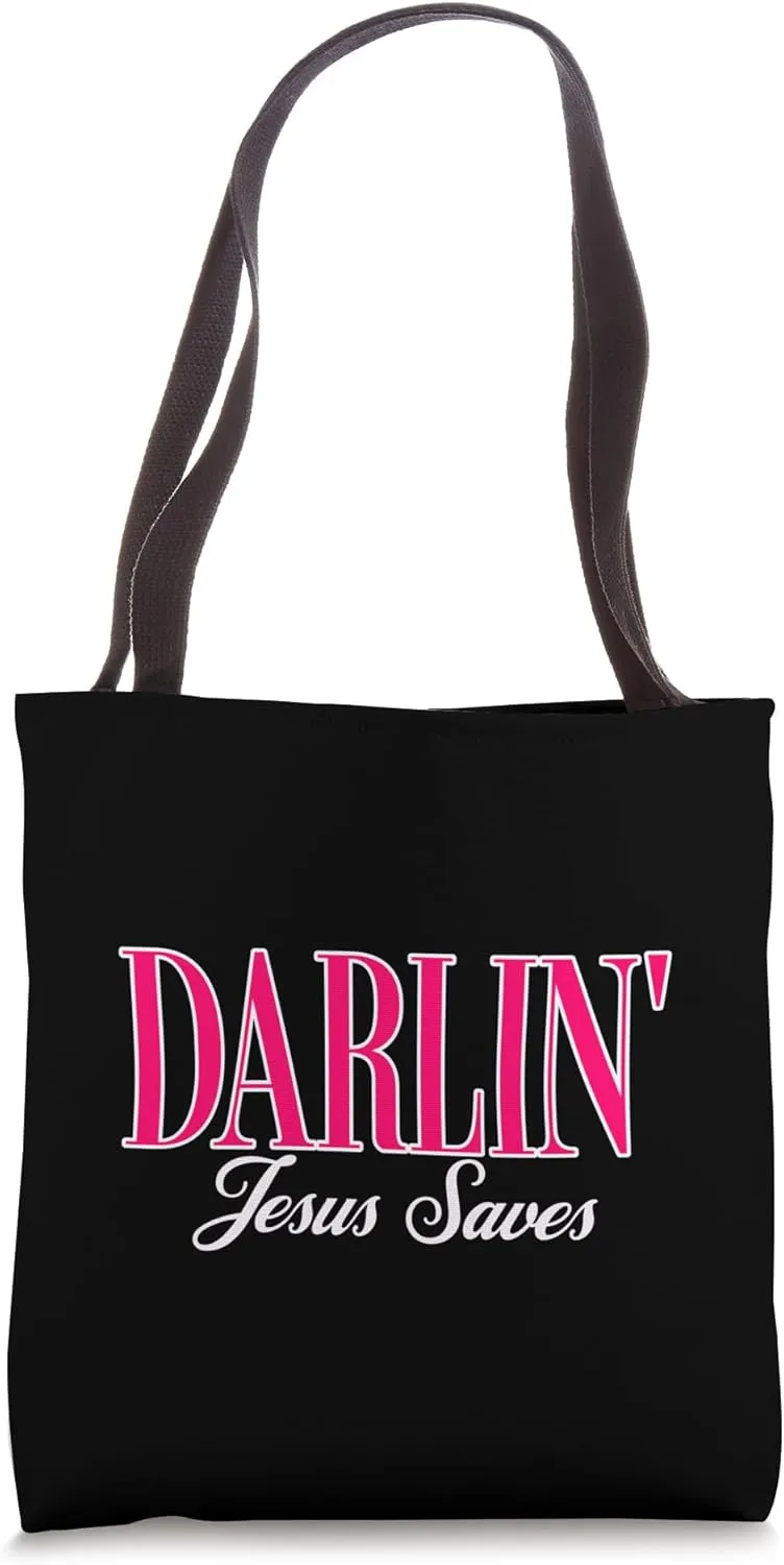 Popular Darlin Jesus Cool Christian Funky Southern Woman Tote Bag