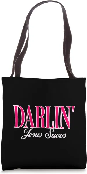 Popular Darlin Jesus Cool Christian Funky Southern Woman Tote Bag