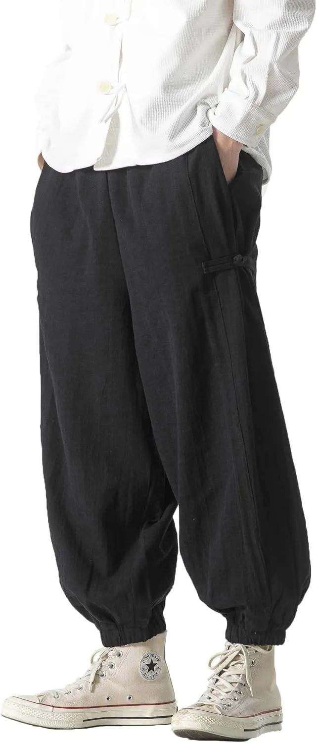 PRIJOUHE Men's Joggers Sweatpants Casual Wide Leg Jogger Pants Lightweight Sweat Pants with Pockets