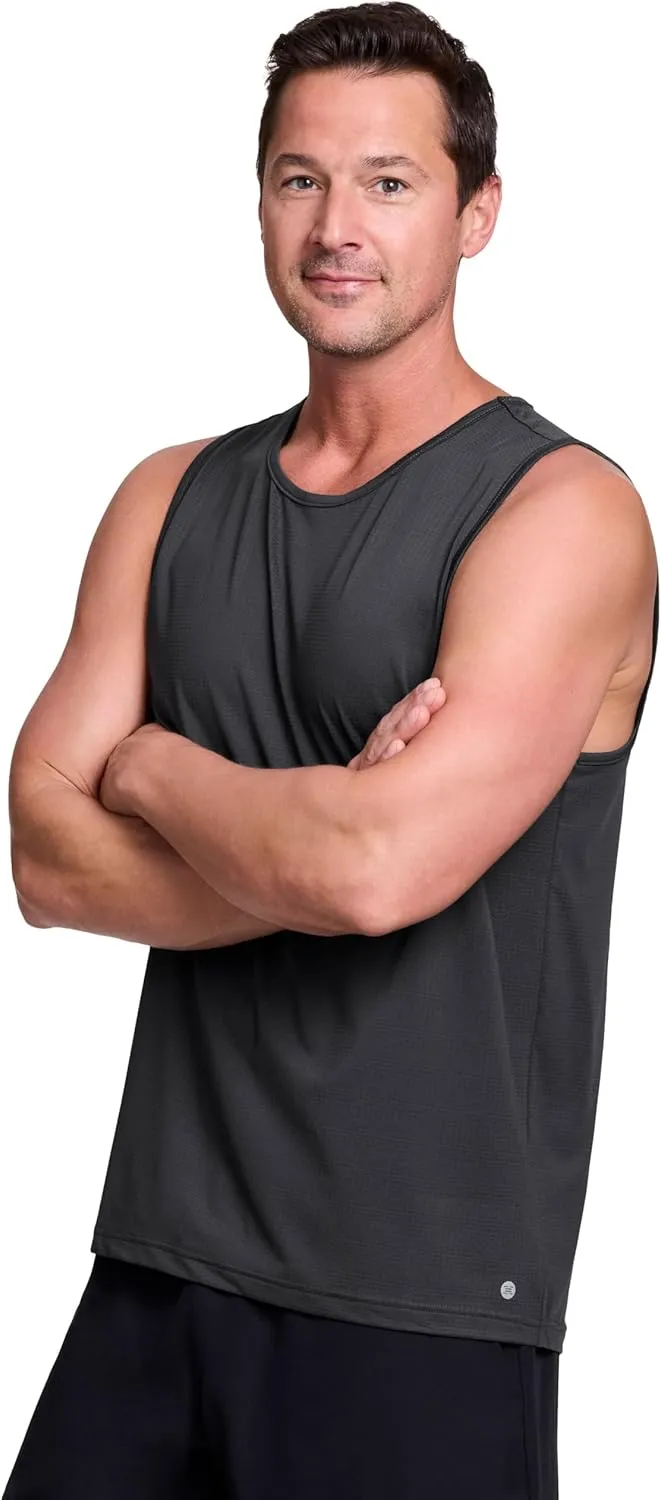 RBX Active Men's Lightweight Quick Dry Performance Sleeveless Muscle Tee