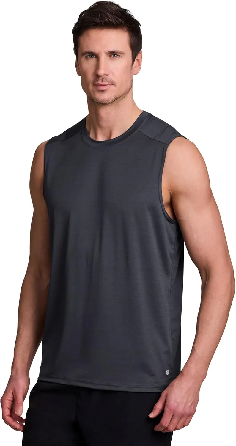 RBX Active Men's Lightweight Quick Dry Performance Sleeveless Muscle Tee