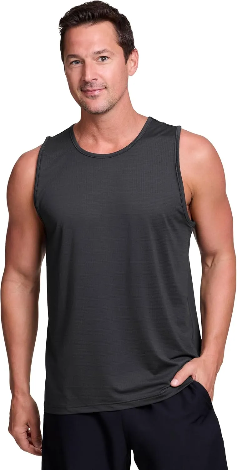 RBX Active Men's Lightweight Quick Dry Performance Sleeveless Muscle Tee