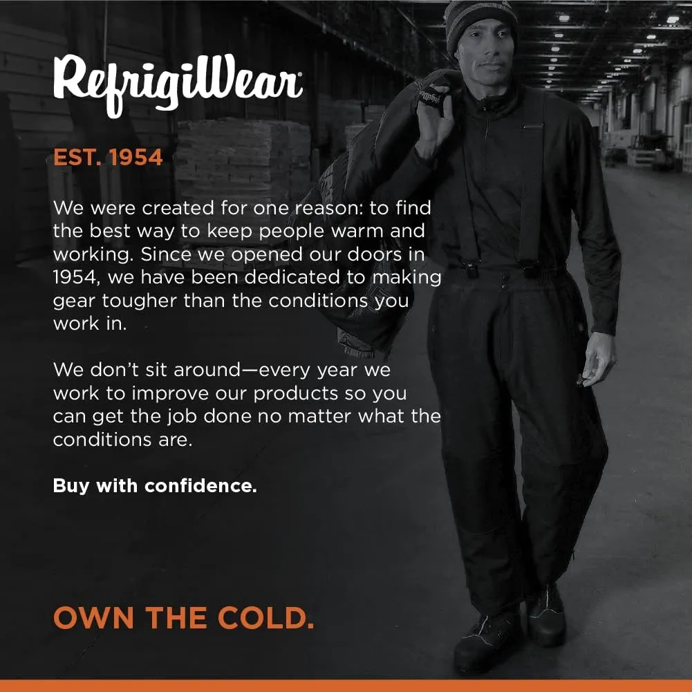 RefrigiWear Hivis Reversible Softshell Safety Vest - ANSI Class 2 High Visibility Orange with Reflective Tape