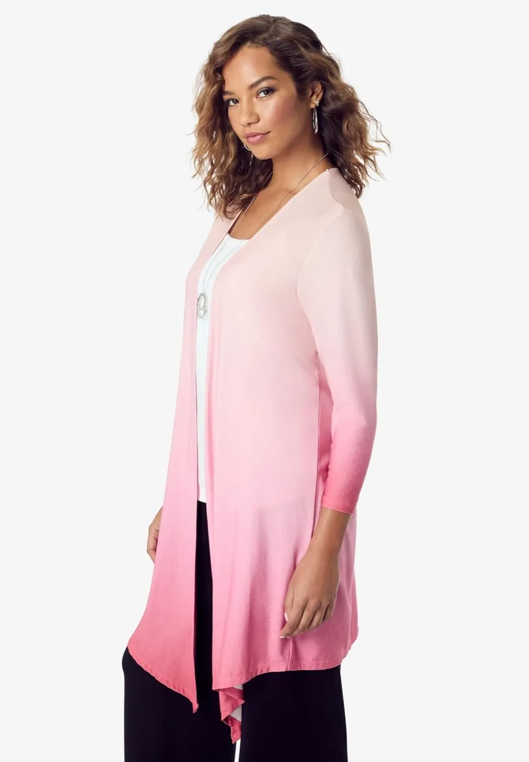 Roaman's Women's Plus Size Ultra Drape Cardigan