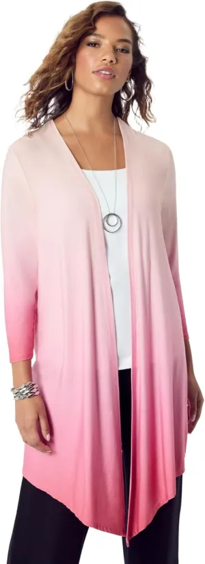 Roaman's Women's Plus Size Ultra Drape Cardigan
