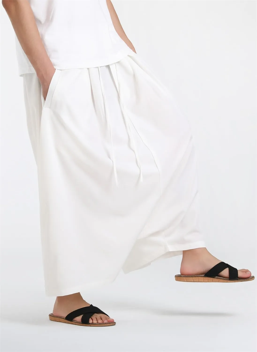 Seidarise Men's Harem Pant Wide Leg Pants Japanese Hip Hop Sweatpants Harem Pants Sports