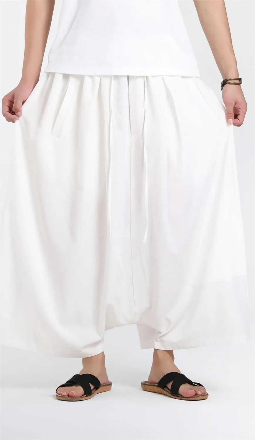 Seidarise Men's Harem Pant Wide Leg Pants Japanese Hip Hop Sweatpants Harem Pants Sports