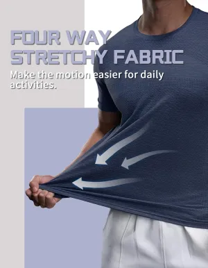Selected Softest Quick Dry Short Sleeve Crew Neck Men's T-Shirt Utmost Breathable Comfort Moisture Wicking Tee