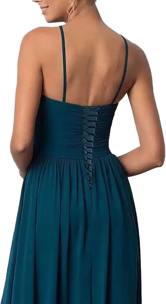Short Chiffon Homecoming Dresses for Junior Sleeveless Ruffle Formal Prom Gown for Gradustion NO25