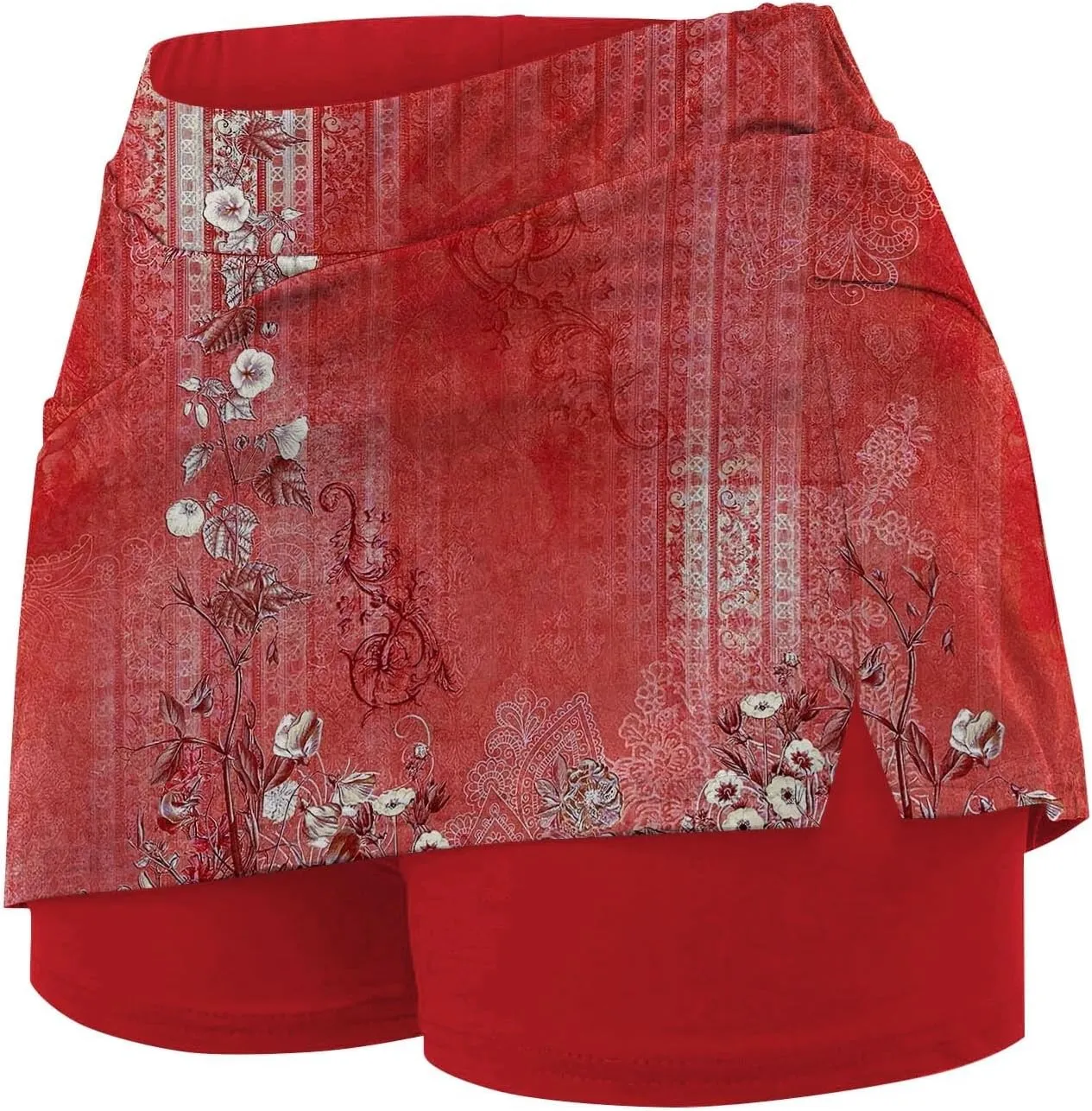Skorts for Women 2025 Summer Tummy Control Solid Short Athletic Golf High Waist Active Basic Plus Size Clothes