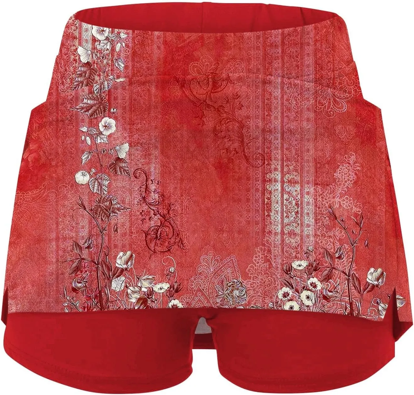 Skorts for Women 2025 Summer Tummy Control Solid Short Athletic Golf High Waist Active Basic Plus Size Clothes