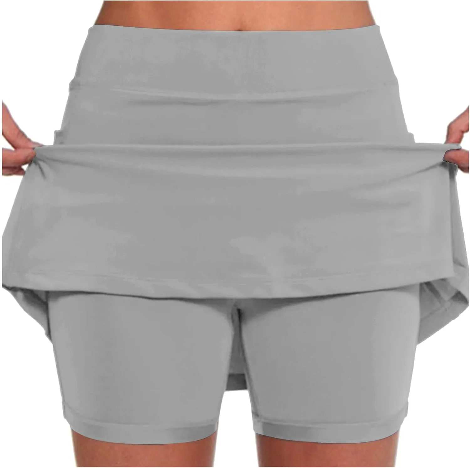 Skorts for Women with Pockets High Waisted Athletic Shorts Tennis Golf Yoga Skirts Shorts Lightweight Workout Skorts