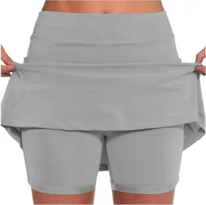 Skorts for Women with Pockets High Waisted Athletic Shorts Tennis Golf Yoga Skirts Shorts Lightweight Workout Skorts