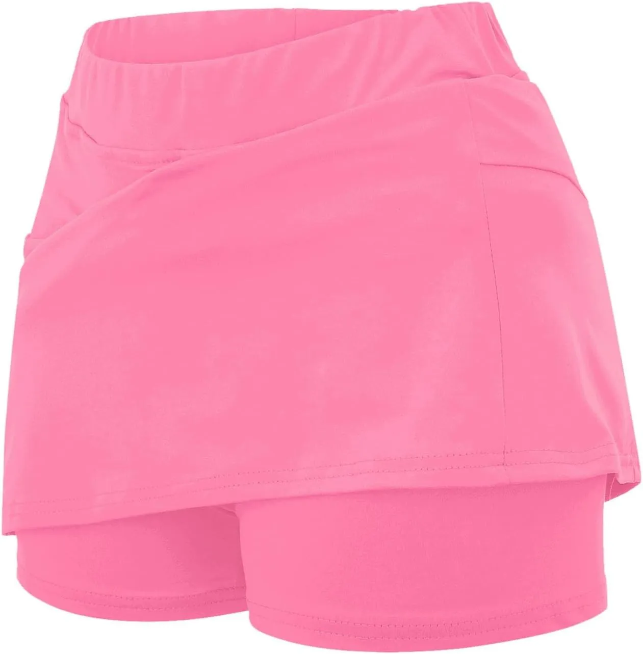 Skorts for Women with Pockets Plus Size High Waist Tummy Control Yoga Shorts Casual Dressy Athletic Tennis Mini Skirts