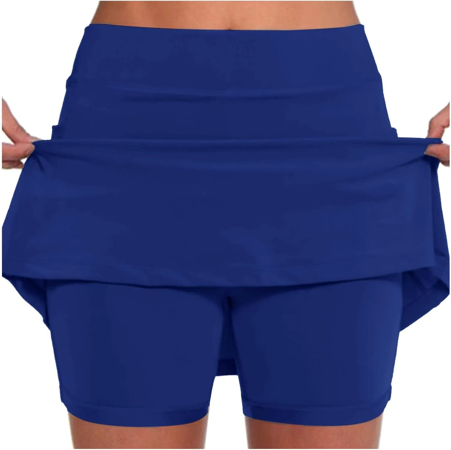 Skorts for Women with Pockets Plus Size High Waist Tummy Control Yoga Shorts Casual Dressy Athletic Tennis Mini Skirts