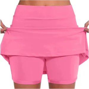 Skorts for Women with Pockets Plus Size High Waist Tummy Control Yoga Shorts Casual Dressy Athletic Tennis Mini Skirts