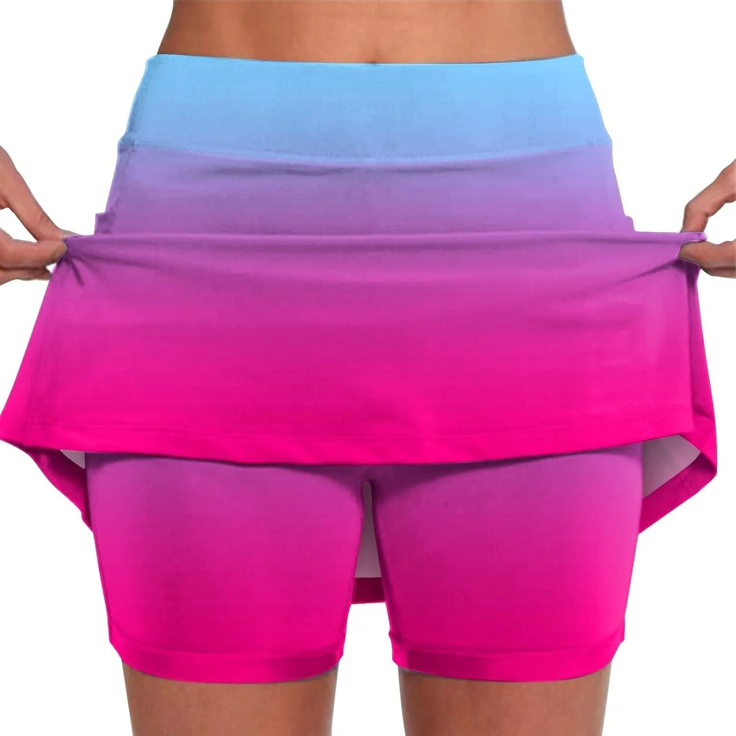 Skorts for Women with Pockets Tennis Golf High Waisted Skirts Tummy Control Plus Size Skirt Athletic Sports Skort