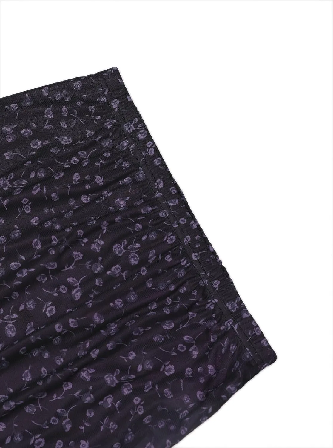 SOFIA'S CHOICE Midi Skirts for Women Elastic High Waisted A Line Flowy Floral Skirt
