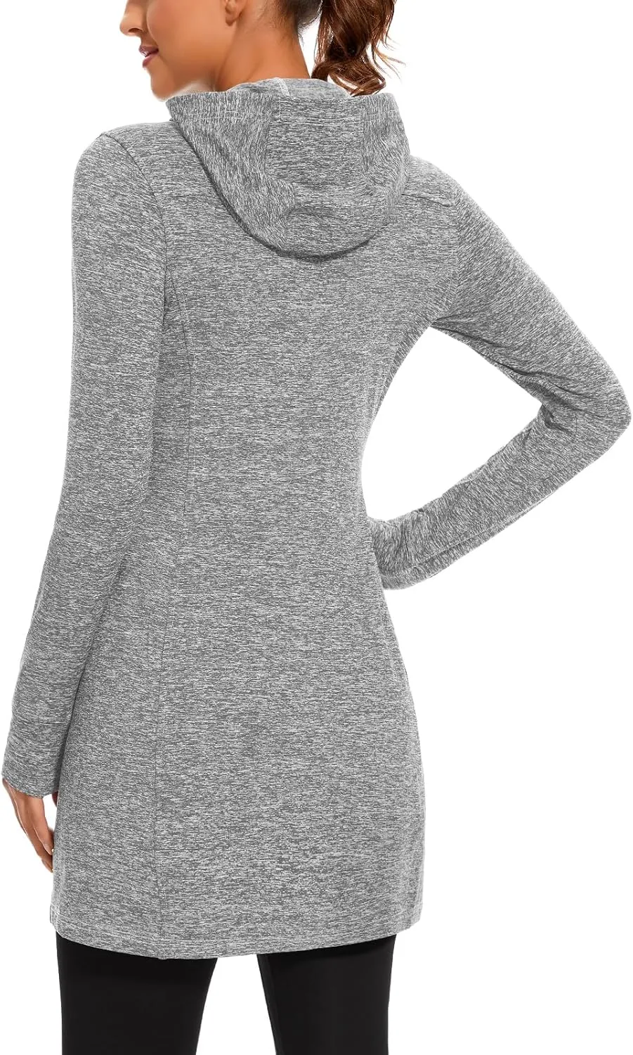 Soneven Women's Fleece Sweatshirt Dress Warm Pullover Long Sleeve Thermal Hoodie Dresses Winter Outfits with Pocket