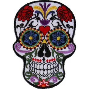 Sugar Skull Iron On Patch