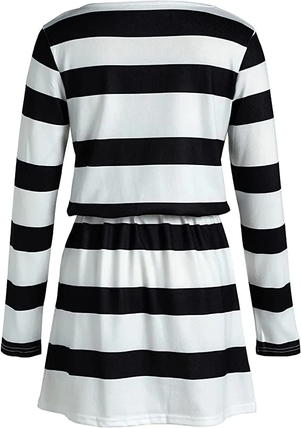 Summer Dresses for Women,Trendy Striped Sleeveless Halter Strap Beach Mini Sundresses Boho Flowy Dress with Pockets